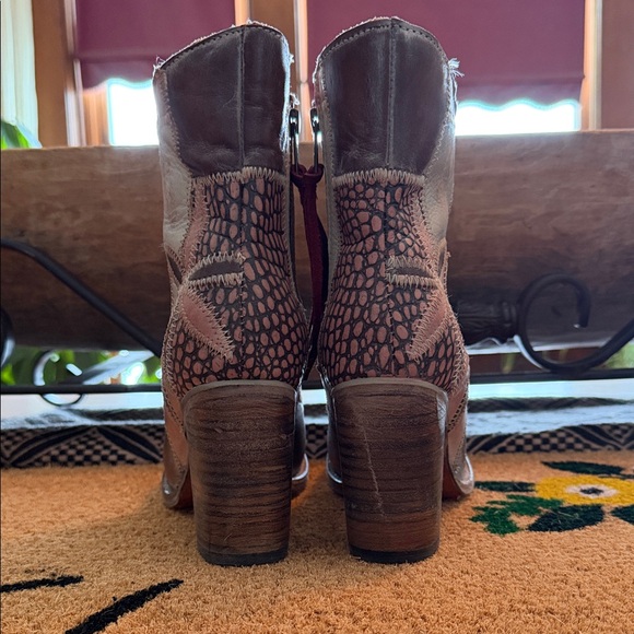 Freebird Multicolor Patchwork Ankle Boots - Picture 4 of 6